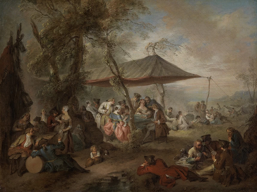 Le gioie della vita del soldato - Galleria d'arte statale di Karlsruhe